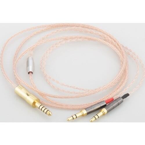 Audiocrast 8 Cores 7N OCC Single Crystal Copper Headphone Upgrade Cable for Sundara Aventho focal elegia t1 t5p D7200 MDR-Z7