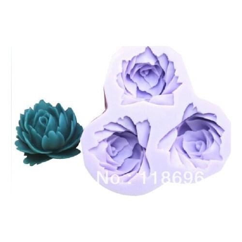 Free shipping 100% food grade material flowers modelling silicon soap mold Cake decoration mold fondant Cake mold NO.SI362