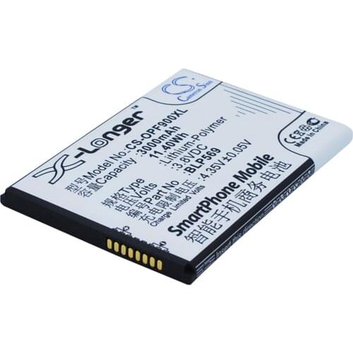 CS 3000mAh/11.40Wh battery for OPPO Find 7,Find 7 Lite,Find 7a,X9000,X9006 LTE,X9007,X9070,X9076,X9077 BLP569,BLP575