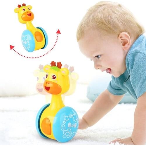 Baby Rattle Tumbler Toy Deer Small Star Rattle Tumbler Kids Toy Support Dropshipping Wholesale