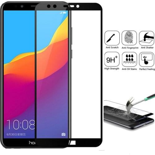 For Huawei Y7 Prime 2018 / Y7 Pro 2018/ Nova 2 Lite Full Cover Tempered Glass Screen Protector Explosion-proof Front Guard Films