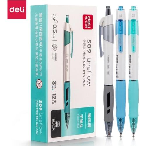1 piece 0.5mm Smooth Writing Mechanical Gel Pens for School Office Writing Supplies Stationery Pen Quick Dry Fine Tip Deli Pen
