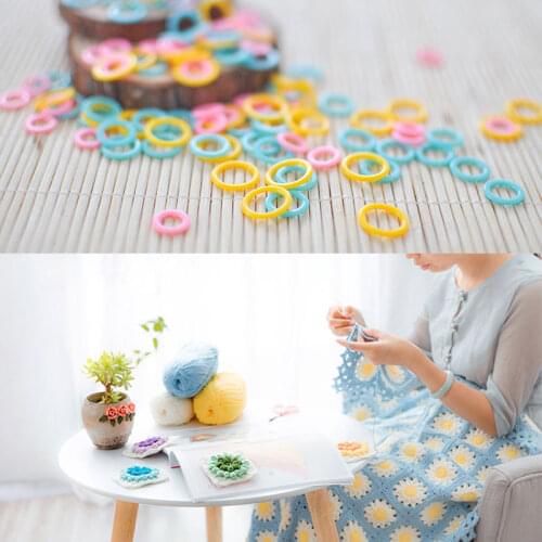 30Pcs Round Knitting Marker Colorful Marking Circle Ring Crochet Stitching Sewing Plastic Hook DIY Crafts Accessories 9/11/13mm