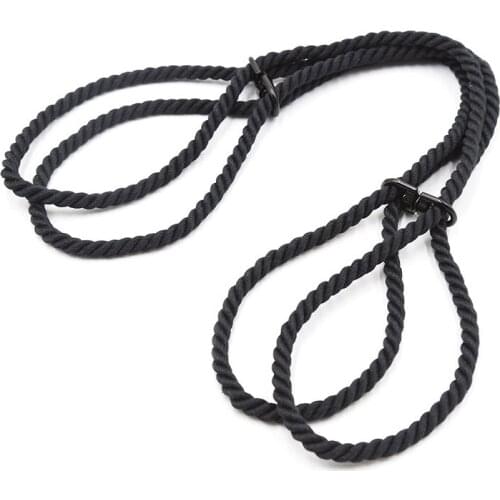 New Adjustable Nylon Leg Irons with Handcuffs Backcourt Footcuff Sex Bandage Sex Games Cosplay Rope BDSM Bondage Set EK