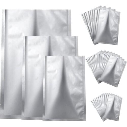 25 Pieces 3 Sizes Mylar Aluminum Foil Bags,Foil Flat Heat Sealing Bags Storage Bags Pouch for Food Coffee Tea Beans