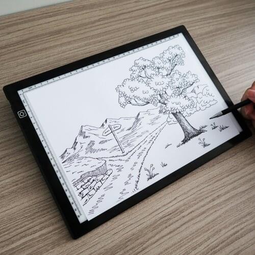 3 Level Dimmable Led Drawing Copy Pad Board A4 Size Painting Educational Creative Gifts For Children Diamond Painting Tool