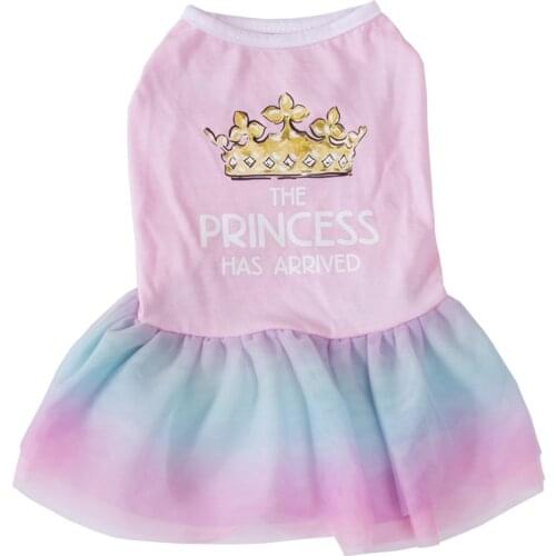 Dress for dogs clothes for small dogs Gradient Color Lace Dog Dress Princess Dress Cotton Tutu Dress Dog Clothing for Chihuahua