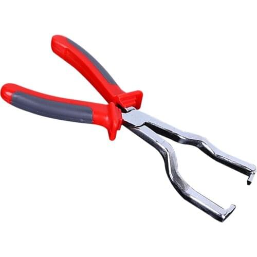 Fuel Line Pliers Gasoline Filter Caliper Pipe Fittings Special Clamp Rubber Handle Fuel Hose Pipe Buckle Removal Pliers Tools