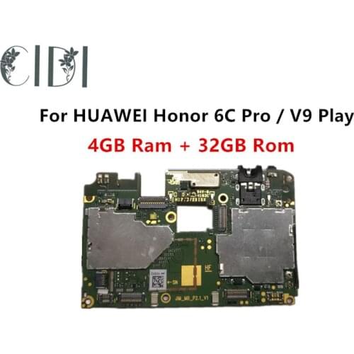 CIDI Full Working Original Unlocked For HUAWEI Honor 6C Pro / V9 Play 4GB Ram 32GB Rom Motherboard Logic Circuit Board Plate