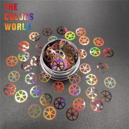 Gear 12MM Nails Glitter Nail Art Decoration Makeup Face Painting Henna Tumblers Crafts DIY Festival Accessories Party Supplies