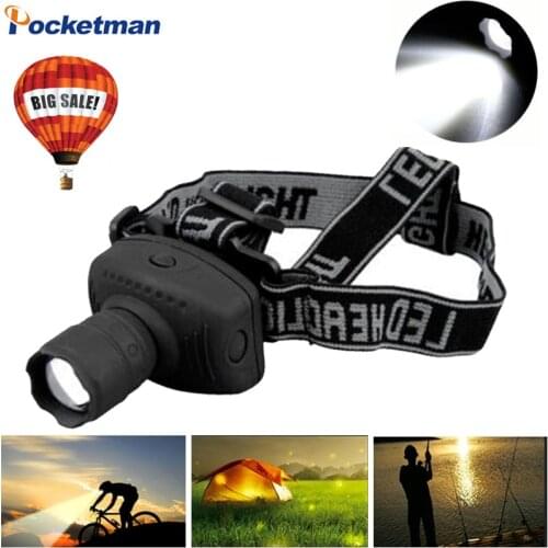 2000 Lumens LED Headlight Powerful Flashlight Frontal Lantern Zoomable Headlamp Torch Light To Bike For Camping Hunting Fishing