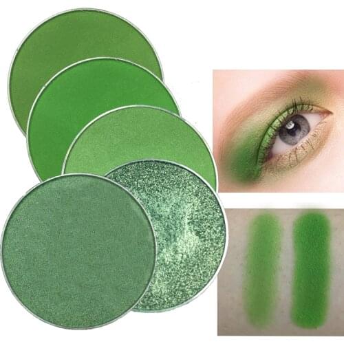 R&B INS Green Color Eyeshadow Pigment Waterproof Eyeshadow Makeup DIY Cosmetic Pallete Eye Makeup Charming