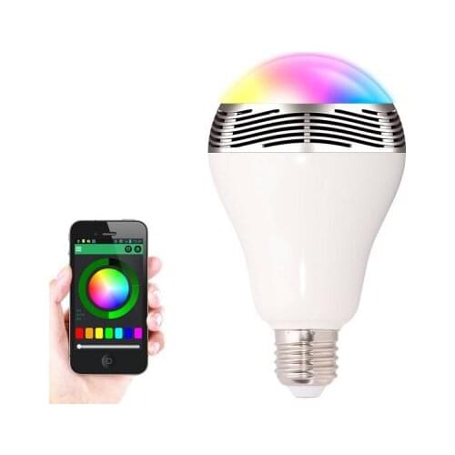 Smart Bulb E27 LED RGB Light Wireless Music LED Lamp Bluetooth Color Changing Bulb App Control Android IOS Smartphone