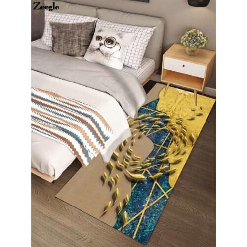 Zeegle Living Mat in the Home Decoration Modern Style Bedside Carpet Non-Slip Soft Rug Children Bedroom Memory Foam Foot Mat