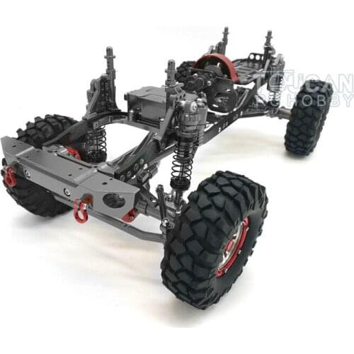 313MM WB RC Car Models 1/10 AXIAL SCX10 CNC Rock Crawler Chassis Upgraded Tires W/O ESC Outdoor toys for boys gift TH01591-SMT6