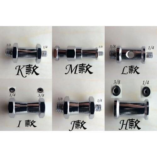 1PCS (1/4-3/8) 1/4'' to 3/8'' Male Thread Tripod / Flash Stand Adapter Screw Photo Studio Accessories