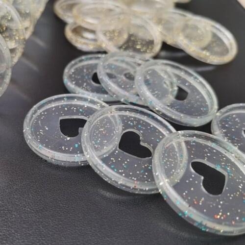 1000PCS Planner Ring Notebook Mushroom Hole 35MM Binding Discs Heart Binder Rings For DIY Loose-leaf Loop Button Planners Office