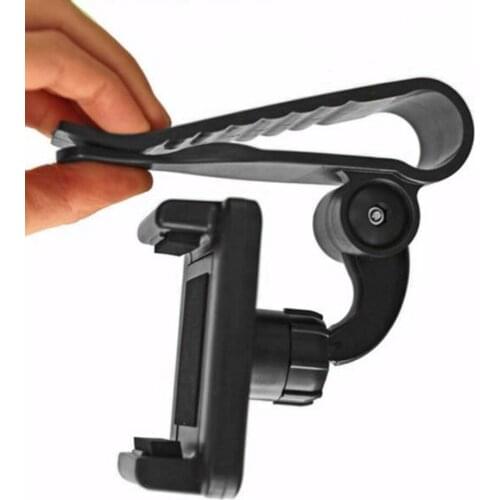 360 Degree Universal New Car Rearview Mirror Mount Holder Stand Cradle for Smart Phone GPS