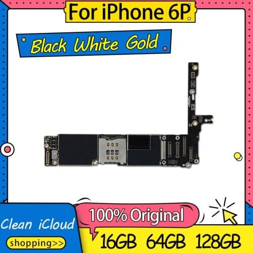 Free Shipping,For iPhone 6 Plus Motherboard Without Touch ID,Replacement For iPhone 6 Plus Mainboard Logic Board With Full Chips
