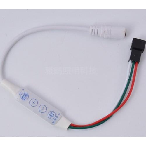 Fast shipping 20pcs 4 Key 3Pin DC Output LED Mini control for WS2812 WS2812B SK6812 LED Strip Controller DC5V DC7~12V