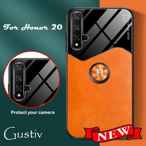 Coque Business PU Leather Case with ring for huawei honor 8X X10 Max 9X 20 20s 30 30s V30 Play 3 4 4T Pro Plus Lite Back Cover