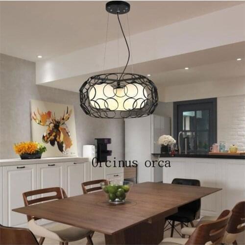 Restaurant chandelier creative personality dining room lights Nordic dining room lights three modern simple aisle bar meal hangi