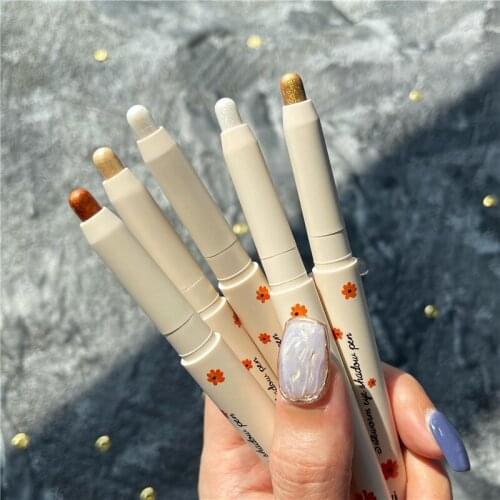 Shimmer Glitter Shiny Eyeshadow Pencil Diamond Metallic Eye Shadow Pen Waterproof Long Lasting Makeup Highlighter Stick Cosmetic