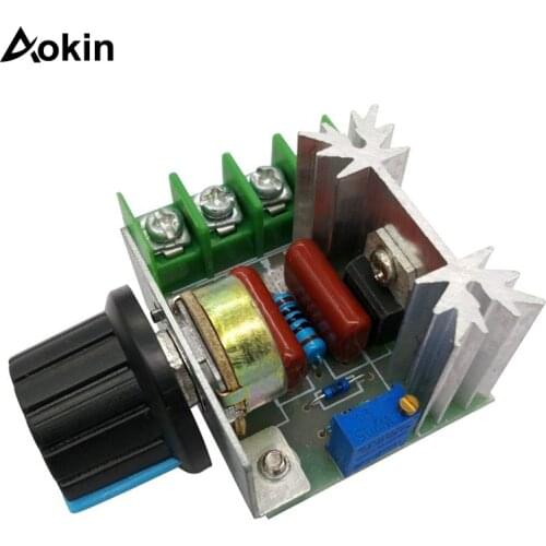 2000W PWM AC Motor Speed Control Module Dimmer Speed Regulator 50-220V Adjustable Voltage Regulator