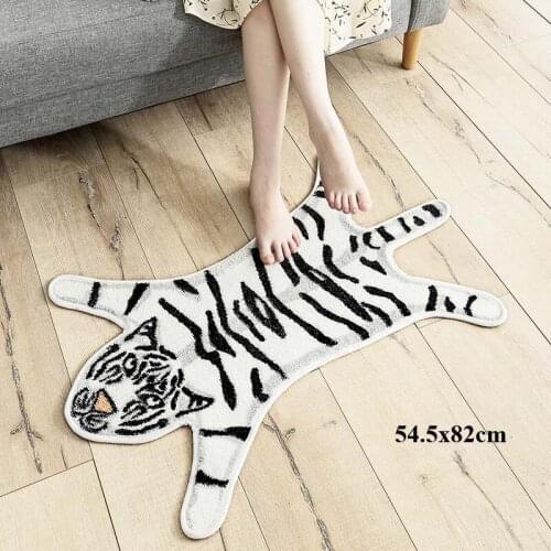 Cartoon Cat Paw Bathroom Mats and Rugs Anti-slip Absorbent Toilet Carpet Outdoor Kitchen Mat 50x62cm