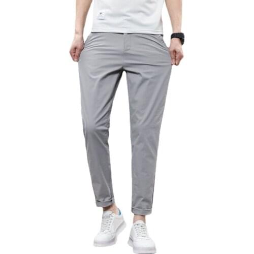 4 Color 2021 Mens Slim Fit Business Dress Pants for Men Suit Pants Men Autumn Formal Suit Trousers Black Blue Dress Pants Men