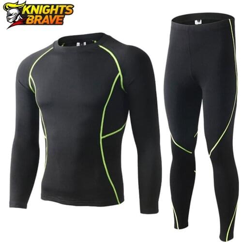 Mens Fleece Lined Thermal Underwear Set Motorcycle Skiing Base Layer Winter Warm Long Johns Shirts & Tops Bottom Suit M-3XL
