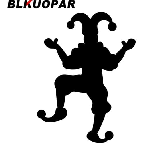 BLKUOPAR for Jester Silhouette Car Stickers Waterproof Decals Creative Car Assessoires Laptop Campervan Sunscreen Funny Decor