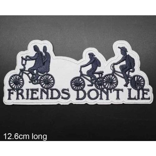 No Lie Friendship Iron On Embroidered Clothes Patches For Clothing Stickers Garment Wholesale