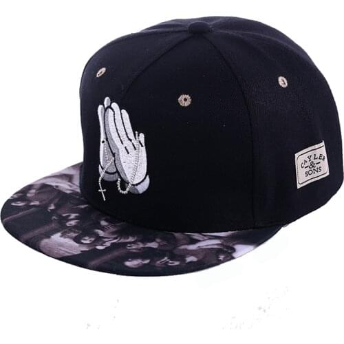 New High Quality Embroidery Hand Cross Baseball Cap Hat For Men And Women Style Casual Flat Snapback Hat Cotton Hip Hop Caps