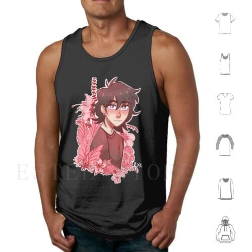 Pink Keith Tank Tops Vest Sleeveless Voltron Voltron Keith Keith Kogane Flowers Red Lion Voltron