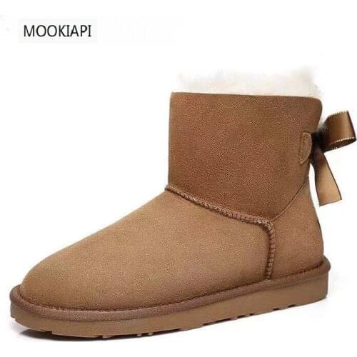 Australias latest high-quality snow boots in 2019, short womens shoes, real sheepskin, natural wool, 3 colors, free delivery