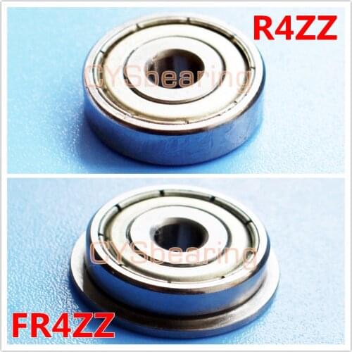 1/4" x 5/8" x 0.196" Inch FR4ZZ metal Shielded Flanged Ball Flange Bearing inch shaft R4ZZ