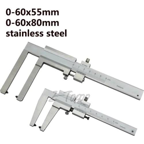 0-60mm Brake Vernier Caliper For Brake Discs Disks Measuring Tools disc brake Thickness Gauge Claw length 50mm/80mm