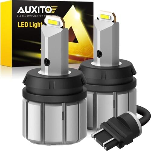 2Pcs P27/7W 3157 LED Error Free Canbus No Hyper Flash LED Backup Reverse Lamp T25 3156 P27W Car Lights 6500K White 12V DC