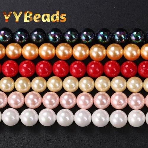 High Quality Natural Freshwater Seashell Pearls Beads Round Loose Beads For Jewelry Making Necklaces Earrings Wholesale 4-12mm