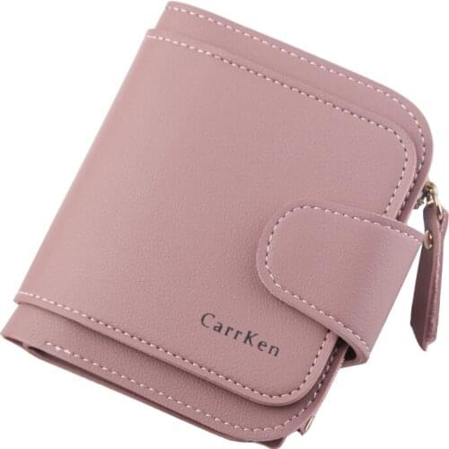 Women wallet ladies short Korean version of the fashion multi-function card package large capacity soft zipper buckle wallet