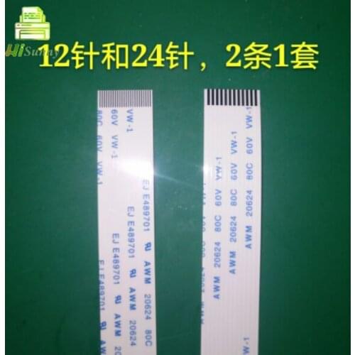 10sets 12pins and 24pins 2pcs for 1set for HP932 for HP933 for HP 6100 6600 6700 7110 7510 7610 7612 printhead cable