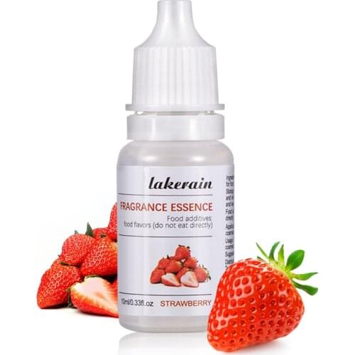10ml Pure Fruit Fragrance Oil Diffuser Essential Oils Natural Strawberry Blueberry Flavoring Oil for DIY Lip Gloss Soap Making