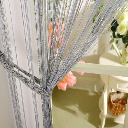 2M Beads Line Curtain Home Window Screening For Wedding Birthday Party Backdrop Living Room Background Decoration
