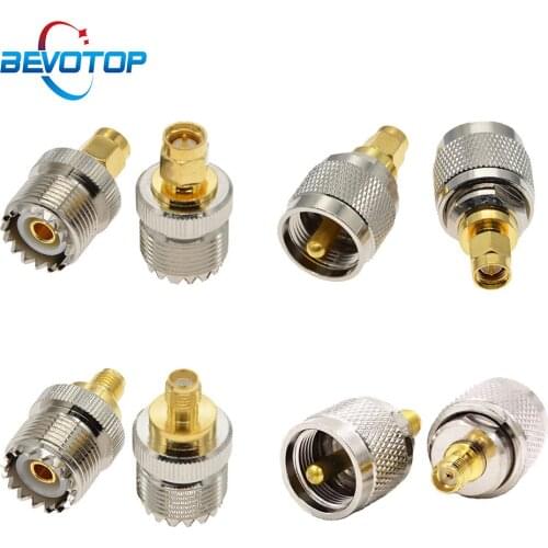 2 PCS/lot SMA-UHF RF Adapter SMA Male Female to UHF PL259 SO239 Male Female Adapter Connector Radio RF Coax Coaxial Adapter