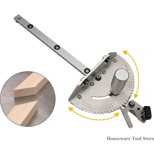 450mm Push Handle Woodwork T Rail Mortise Backing Left Limit Stopper Push Kit for Table Saw Engraving Machine Woodworking Tools
