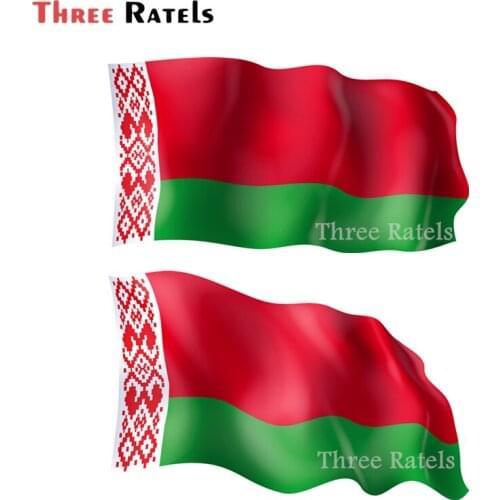A712 Waterproof Waving 3D Belarus Flag For Car Sticker Motorcycle Helmet Decal Anti Scratch Film Auto Accessories For Honda