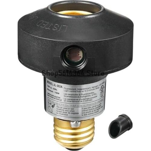 Automatic Photoelectric Switch Light Control Socket with Photocell AC120V