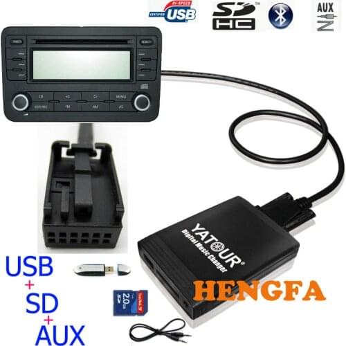 Yatour Car Digital CD Music Changer USB MP3 AUX adapter for Peugeot 207 Citroen RD4 RT3 Can-bus yt-m06