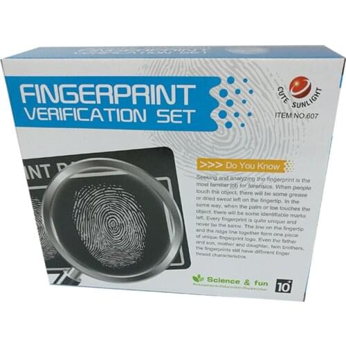 FingerprintsToy Spy Science Detection Crime Catcher Kit For Children Kids Science Toy Fingerprints Spy Criminal Investigation